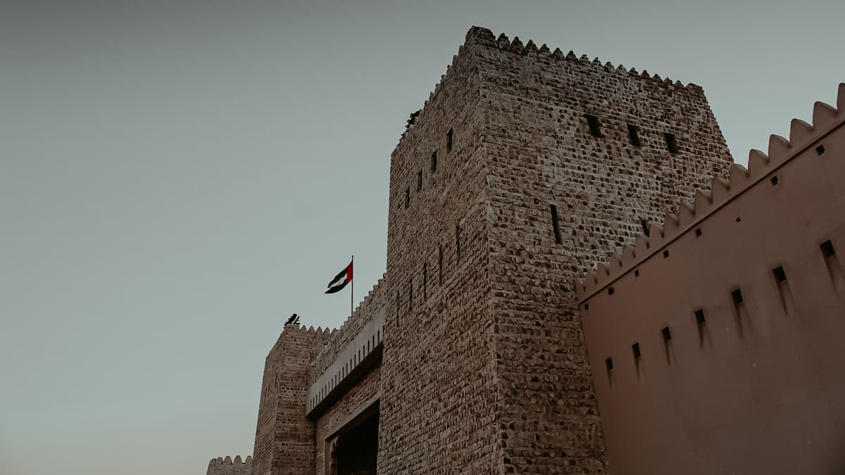 A historic fort in Abu Dhabi