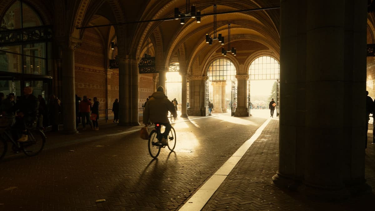 The cycle passage under the Rijksmuseum, Amsterdam