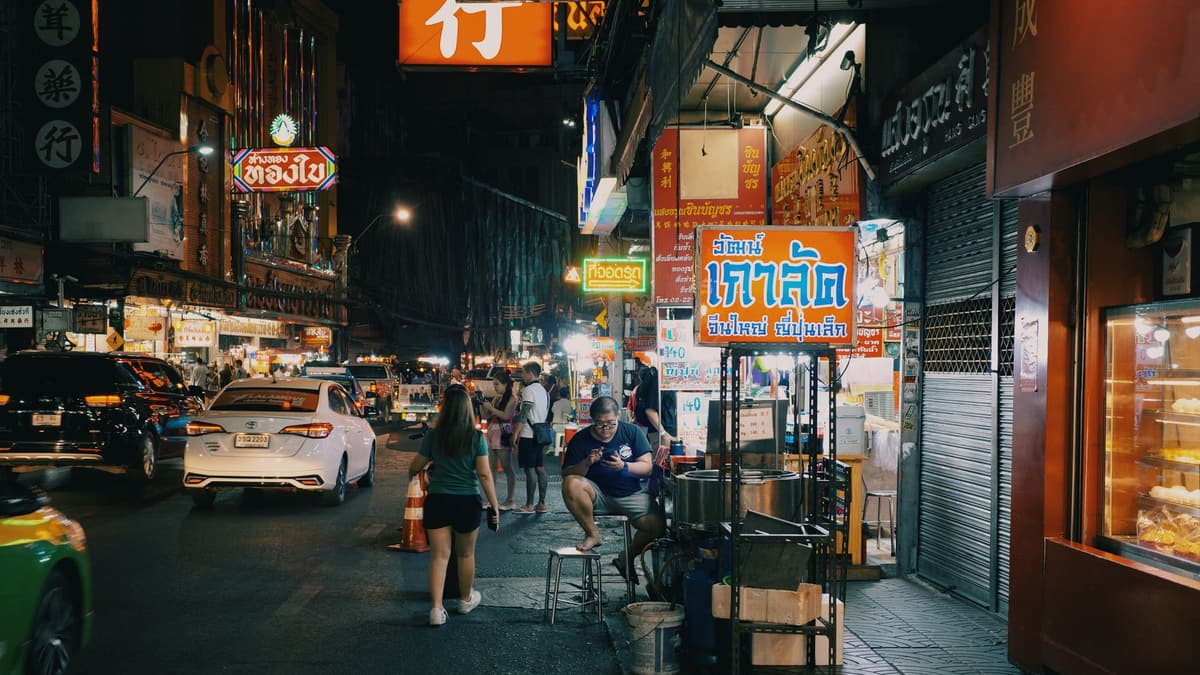 Chinatown at night, Bangkok
