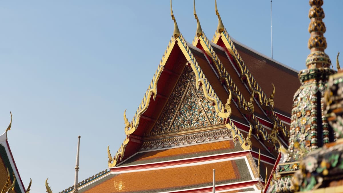 Temple roofs in Bangkok