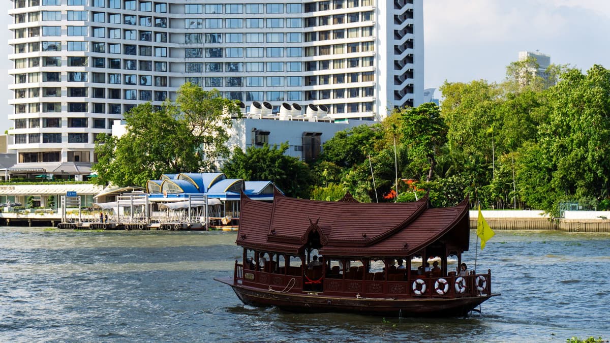 A boat on the Chao Phraya, Bangkok