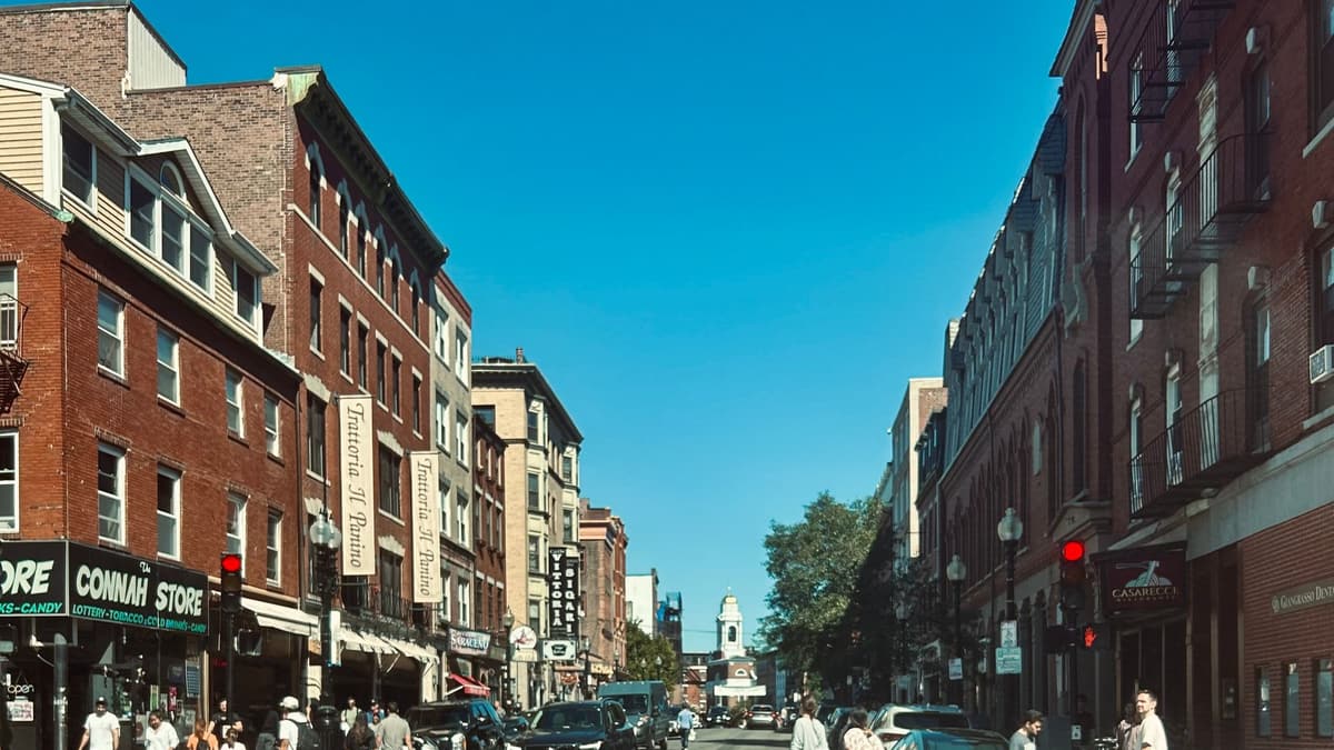 Hanover Street in Boston's North End