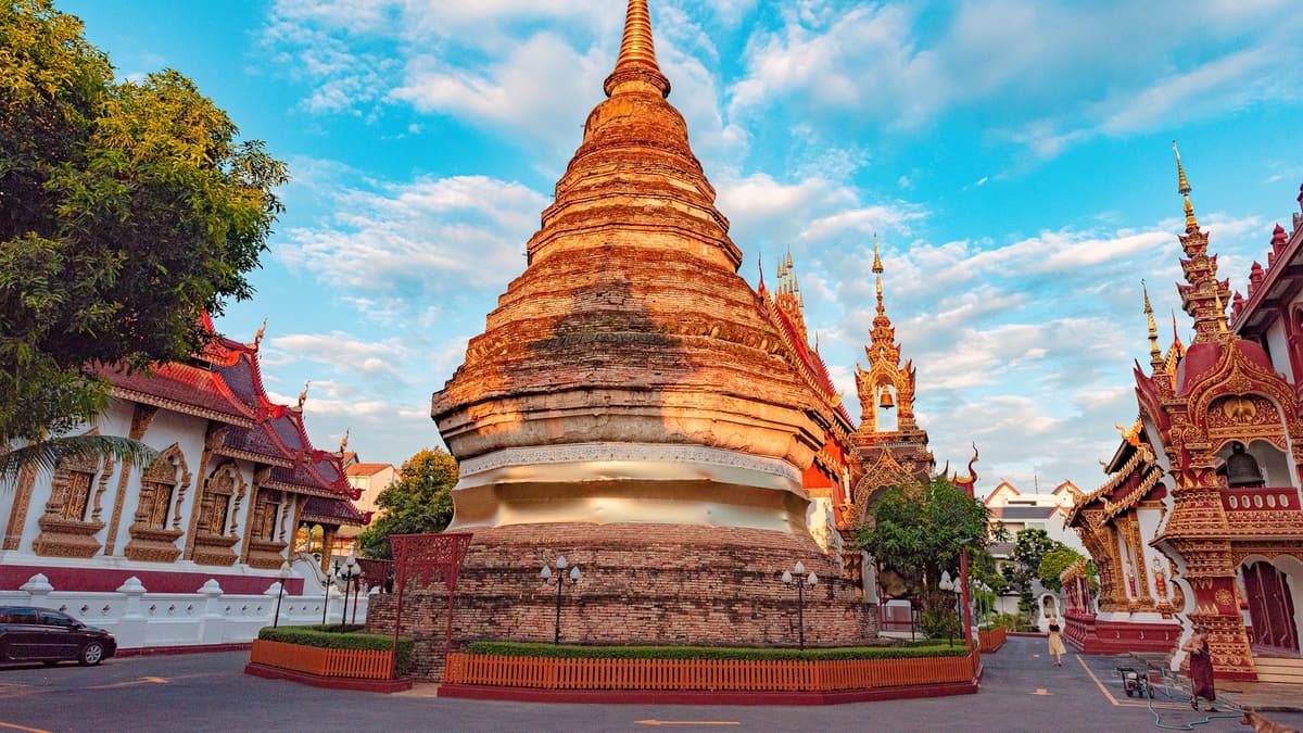 A temple in Chiang Mai's old city