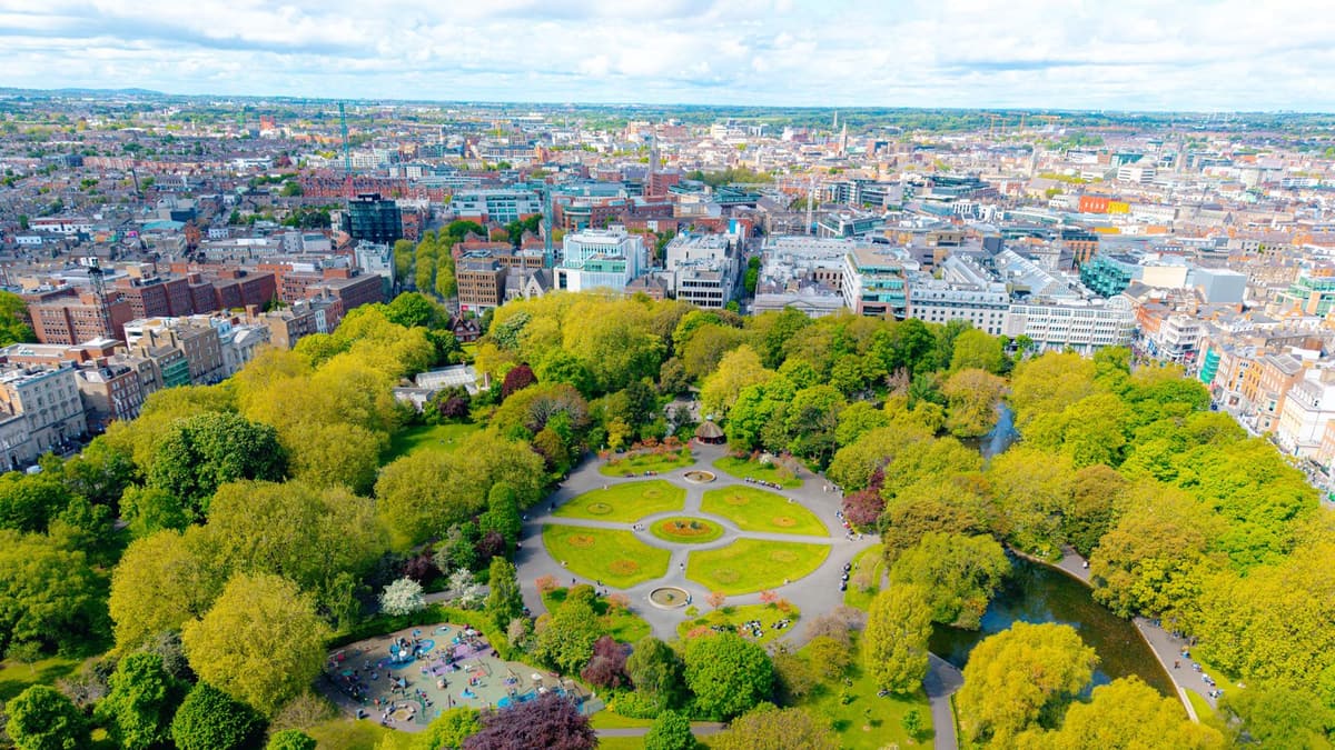 St Stephen's Green from above