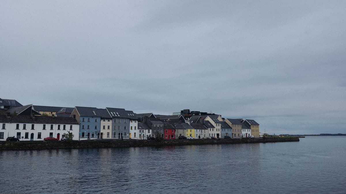 Galway's waterfront from the bay