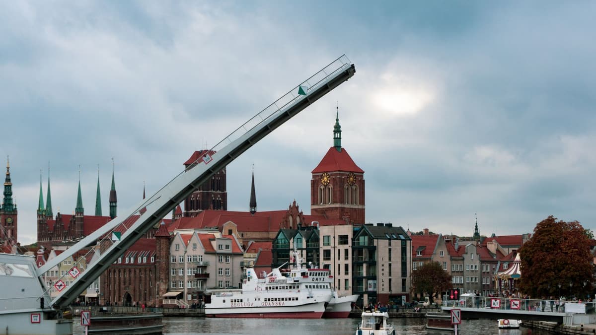 The Motlawa river, Gdansk