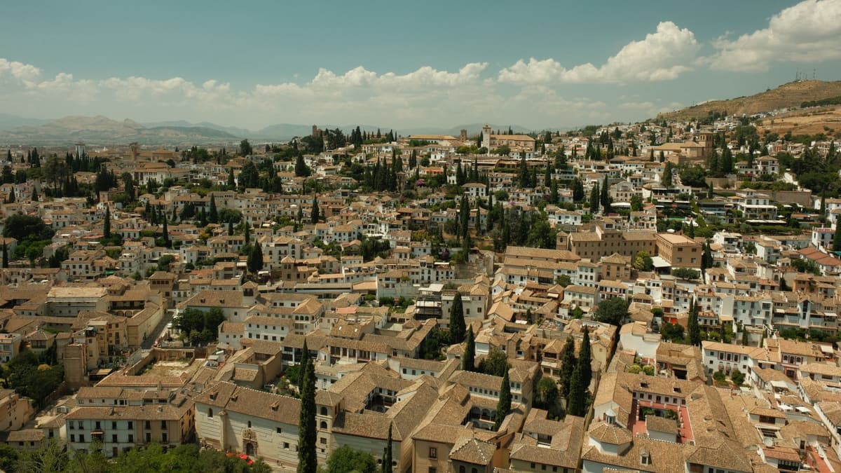 Granada Andalusia old town street