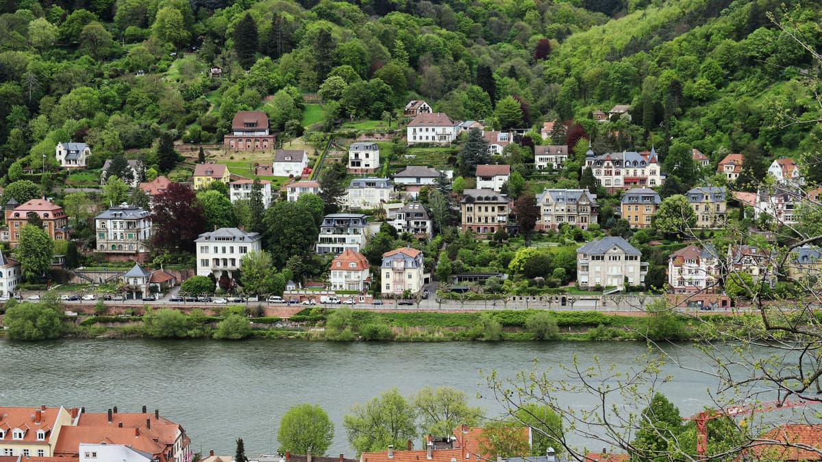 Blick vom Philosophenweg in Heidelberg