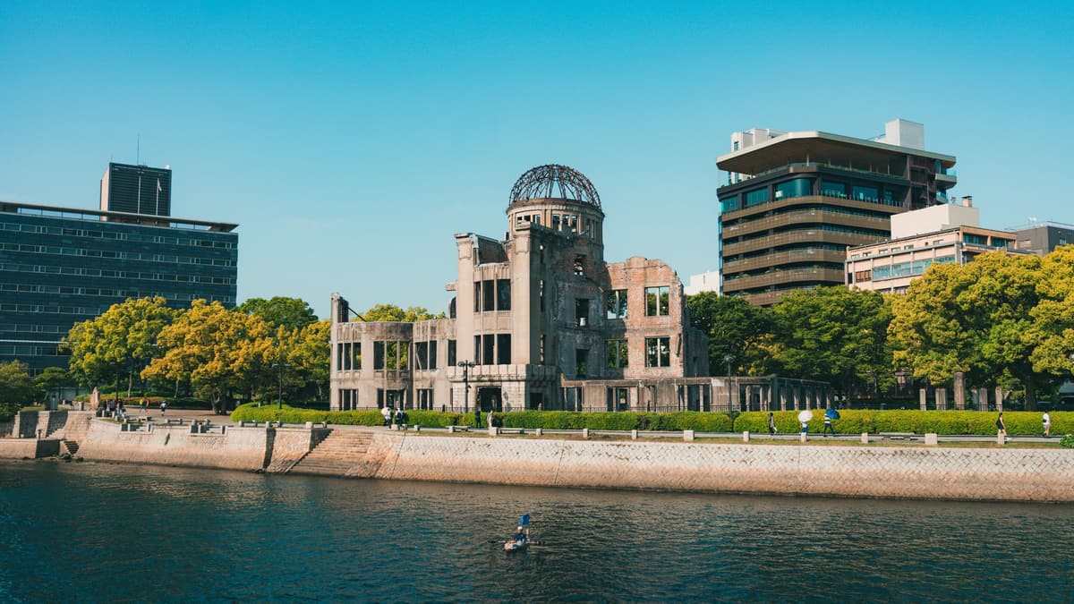 The Atomic Bomb Dome across the Motoyasu River, Hiroshima