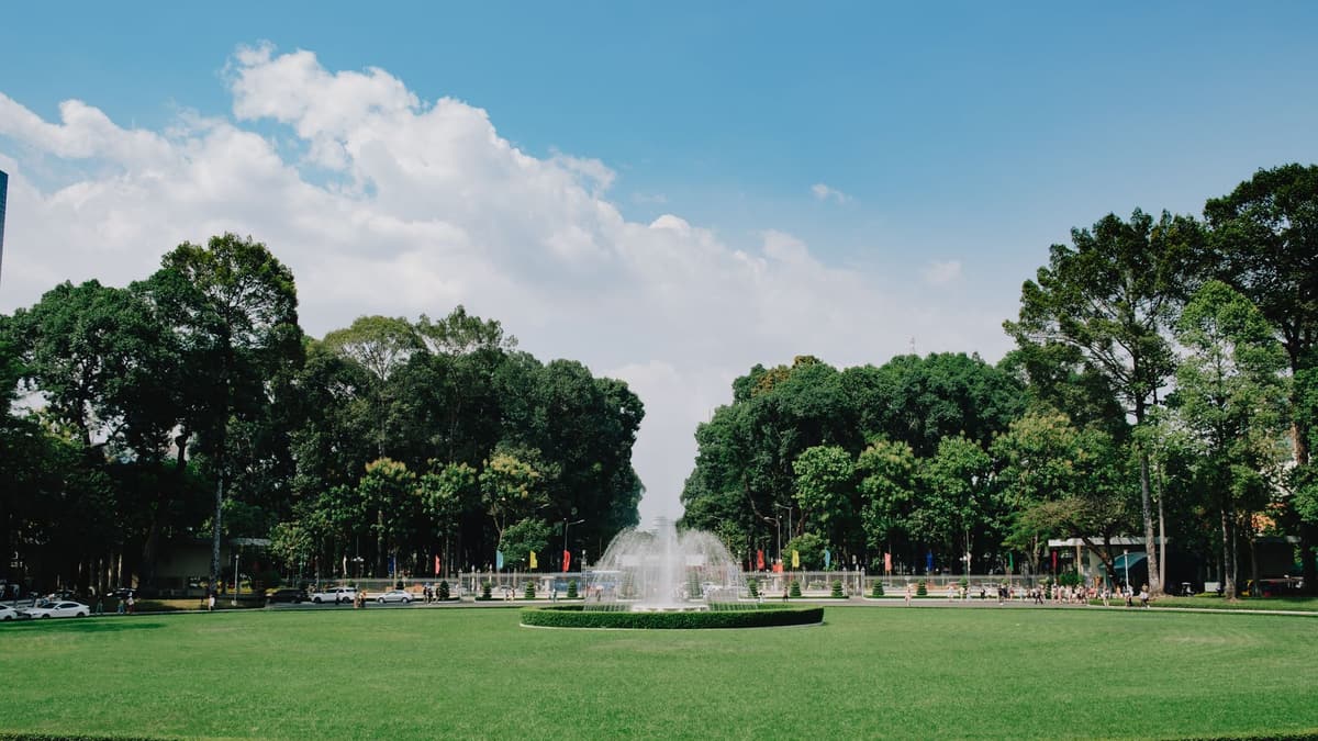 A park in central Ho Chi Minh City