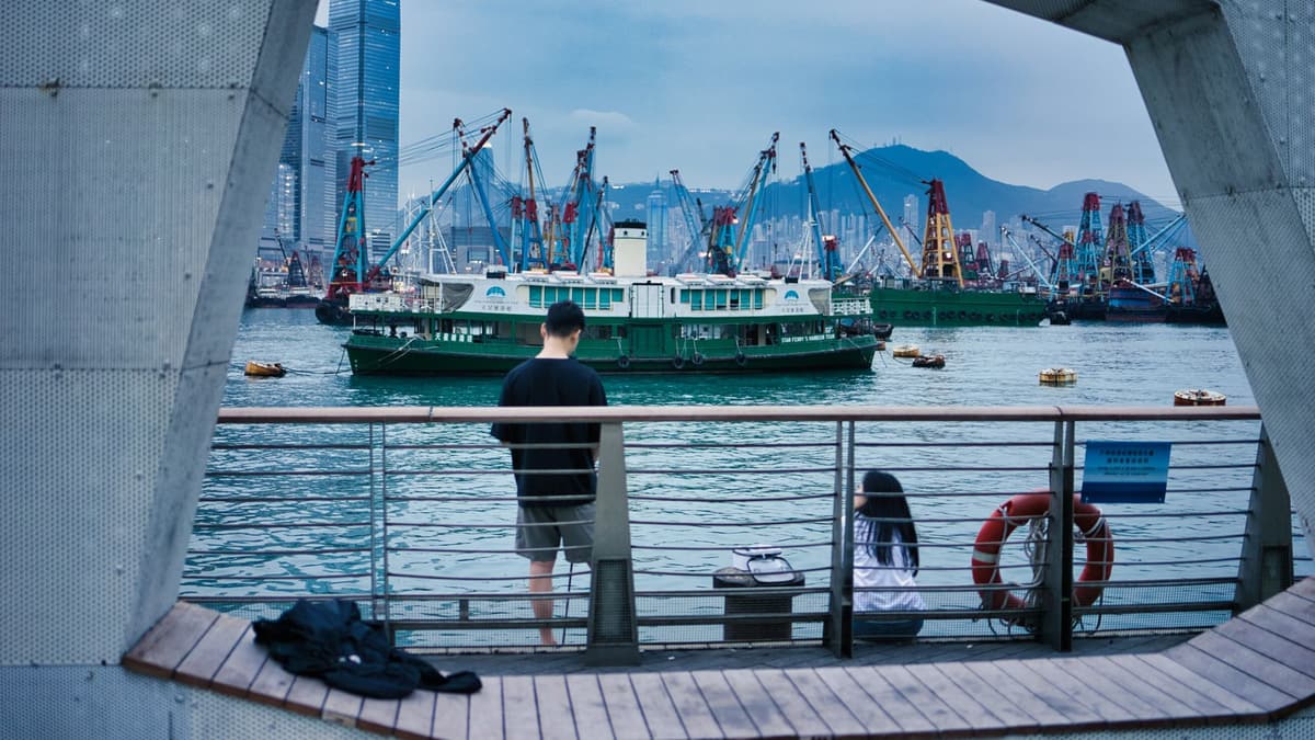 A Star Ferry on Victoria Harbour