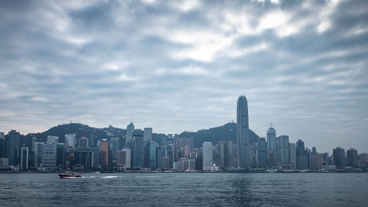 Hongkong Island von Kowloon aus