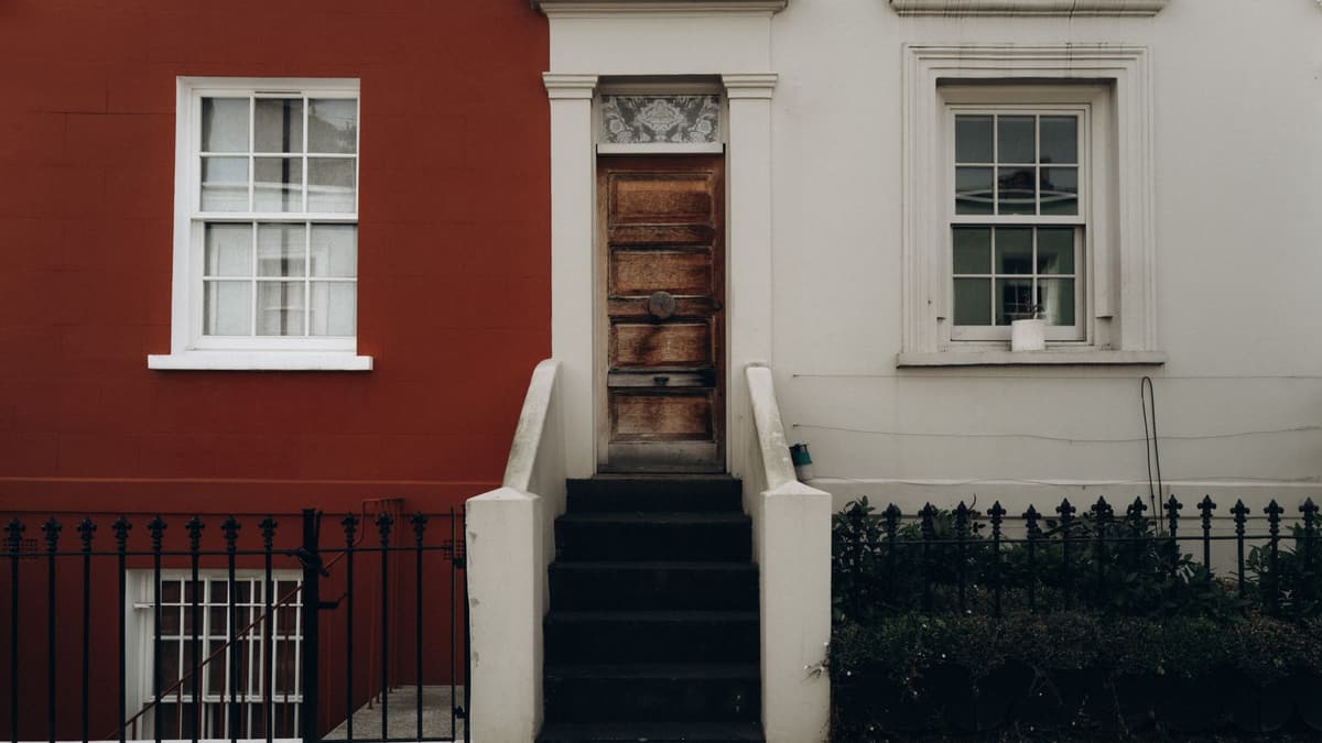 Townhouse doorway in Notting Hill, London