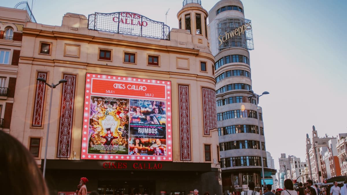 Plaza del Callao and the Capitol building, Madrid