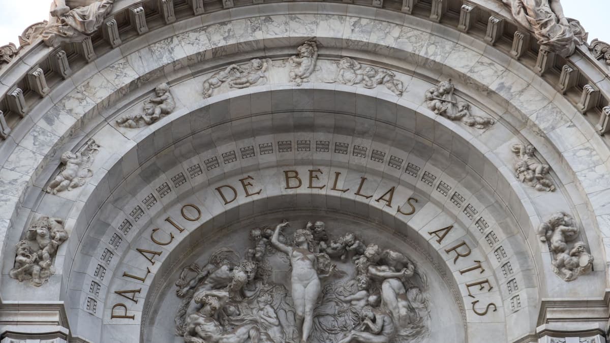 el Palacio de Bellas Artes en la Ciudad de México