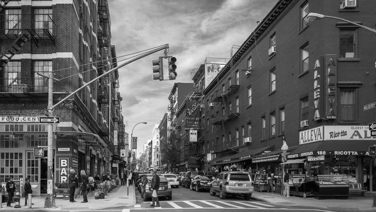 Mulberry Street at Grand Street, Little Italy, New York