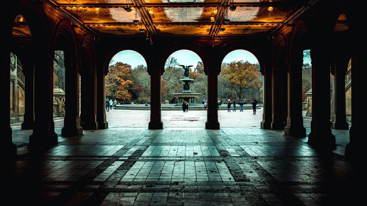 Bethesda Terrace arcade, Central Park, New York
