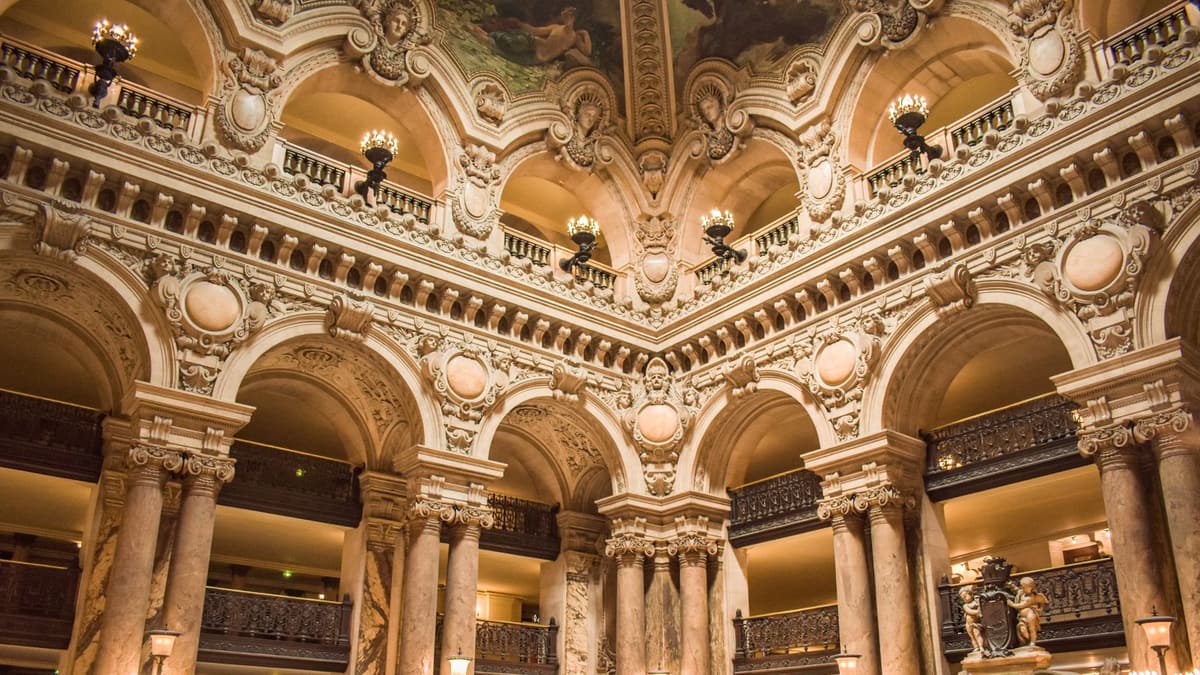 Inside the Palais Garnier opera house, Paris