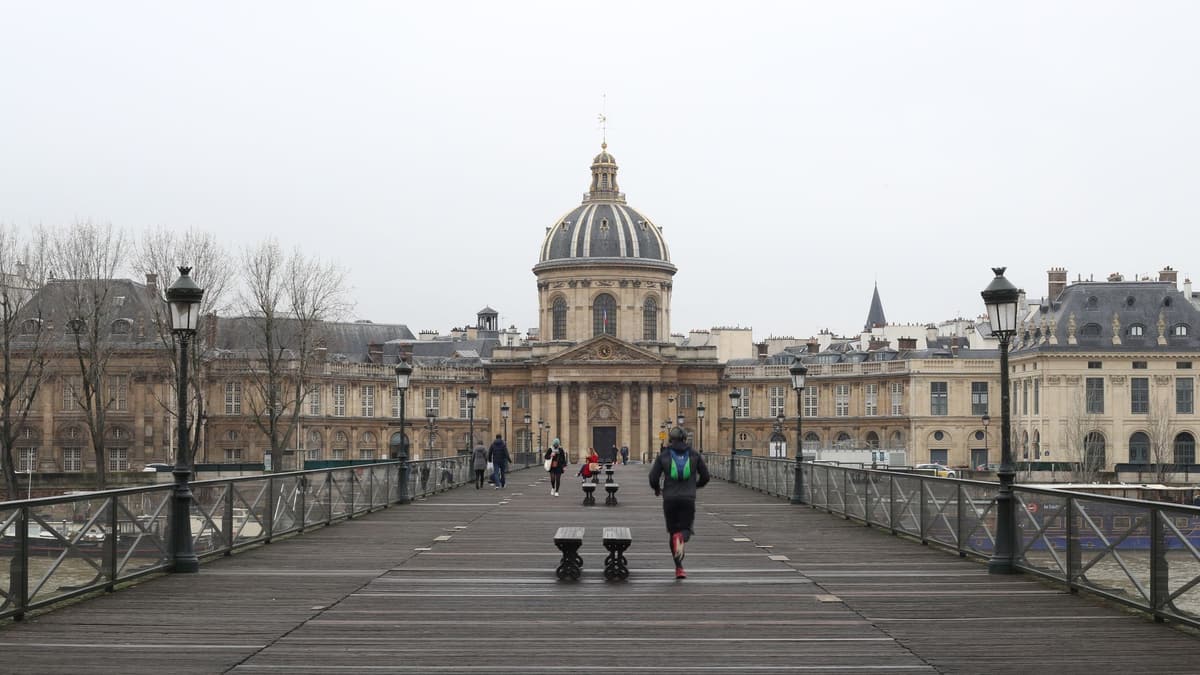 The Pont des Arts and the Institut de France, Paris