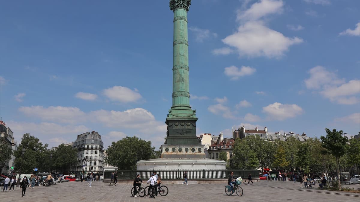 The July Column on the Place de la Bastille, where the walk begins