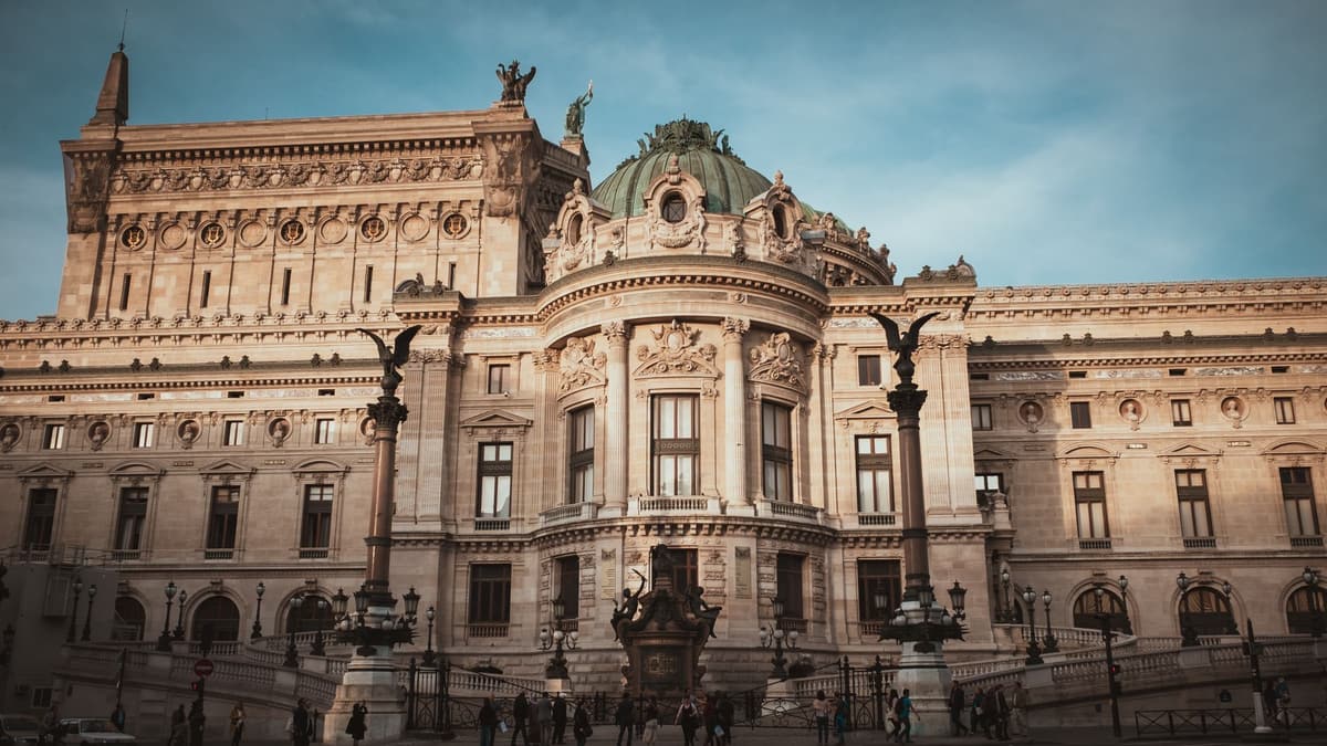 The Emperor's Pavilion on the Rue Scribe side of the Palais Garnier