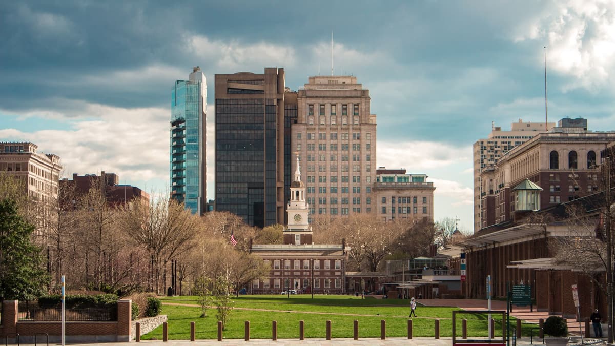 Independence Hall across Independence Square, Philadelphia