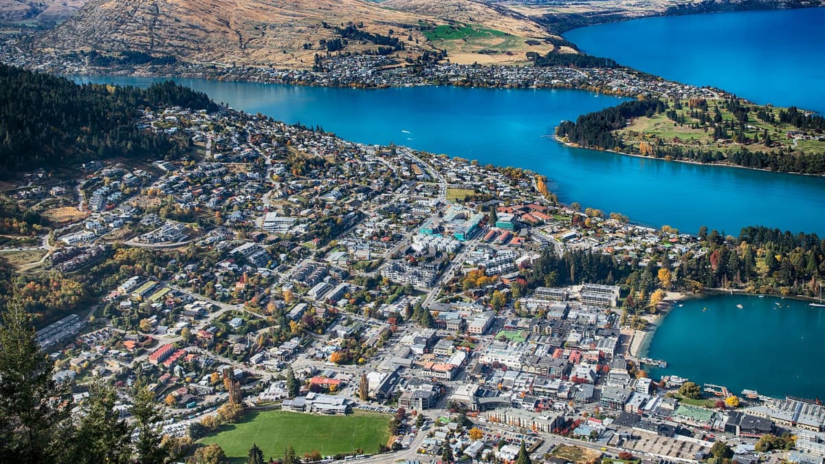 Queenstown from above
