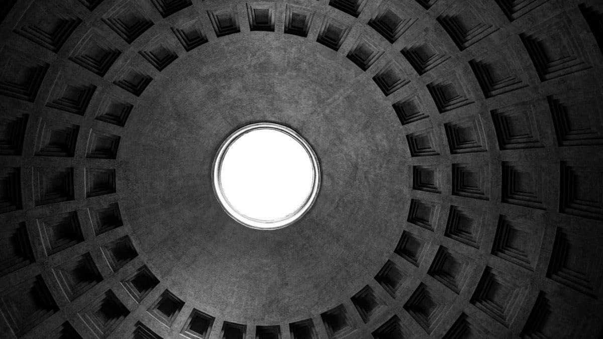 Pantheon interior light