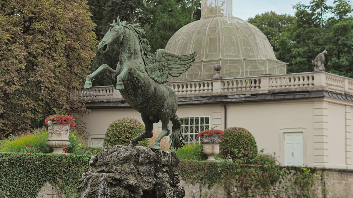 Pegasus fountain in the Mirabell Gardens, Salzburg
