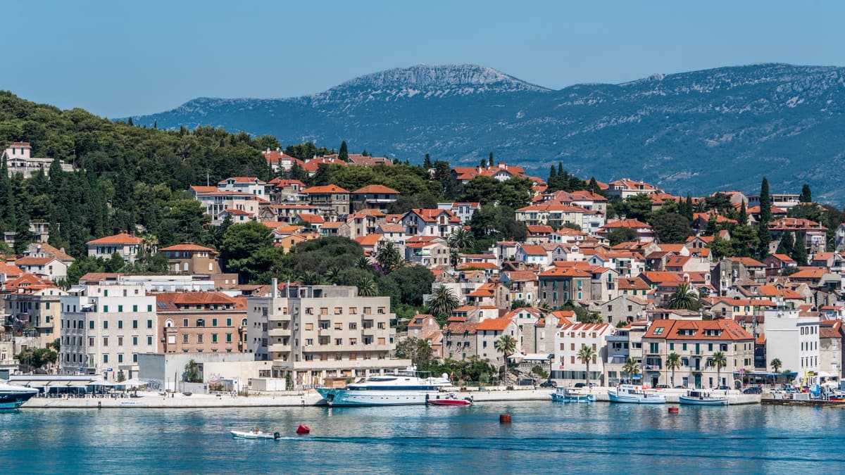 Split Croatia old town rooftops
