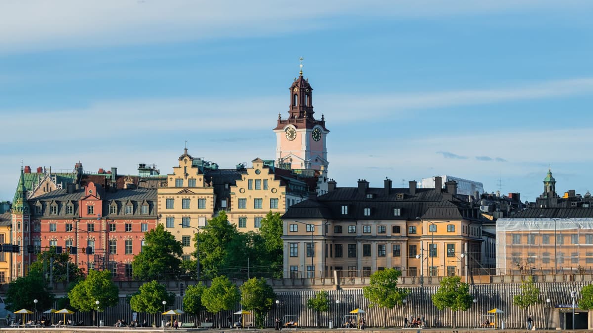 Stockholm Gamla Stan colorful square