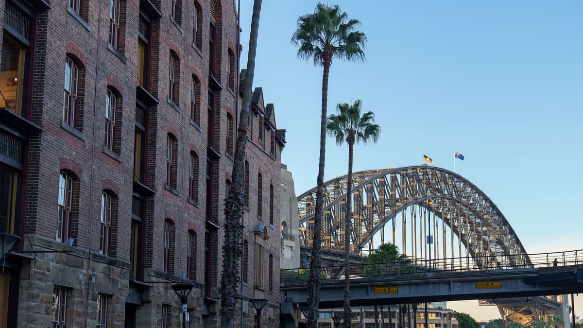 Alte Sandsteinstraßen in Sydney