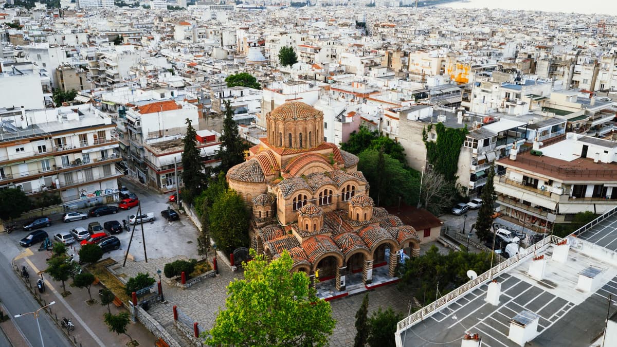 A Byzantine church in Thessaloniki