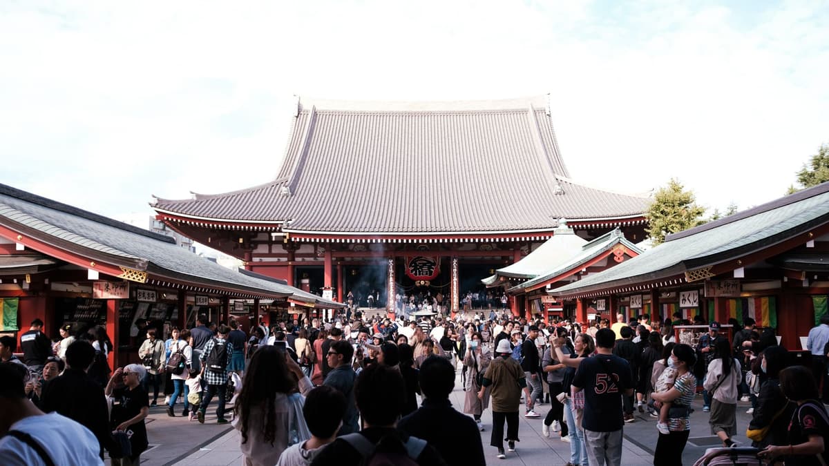 Straße in Asakusa, Tokio