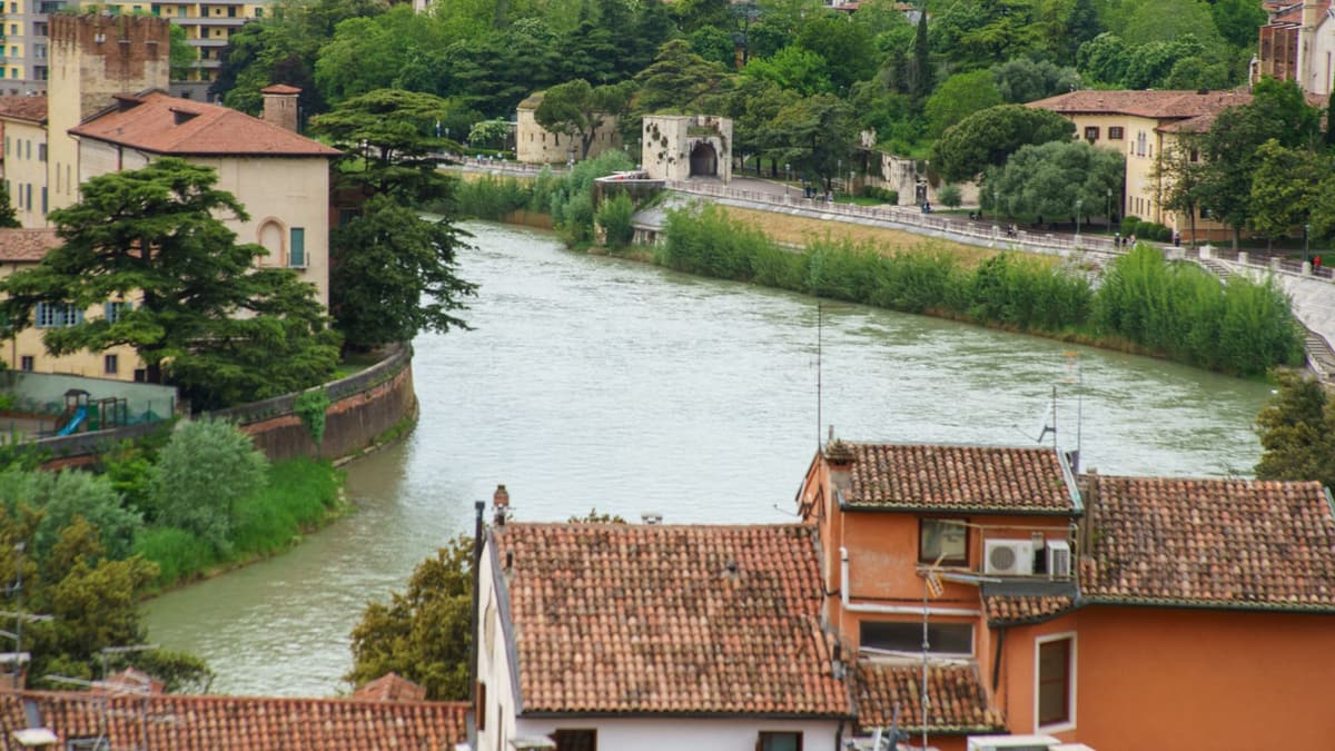 Verona Adige river view