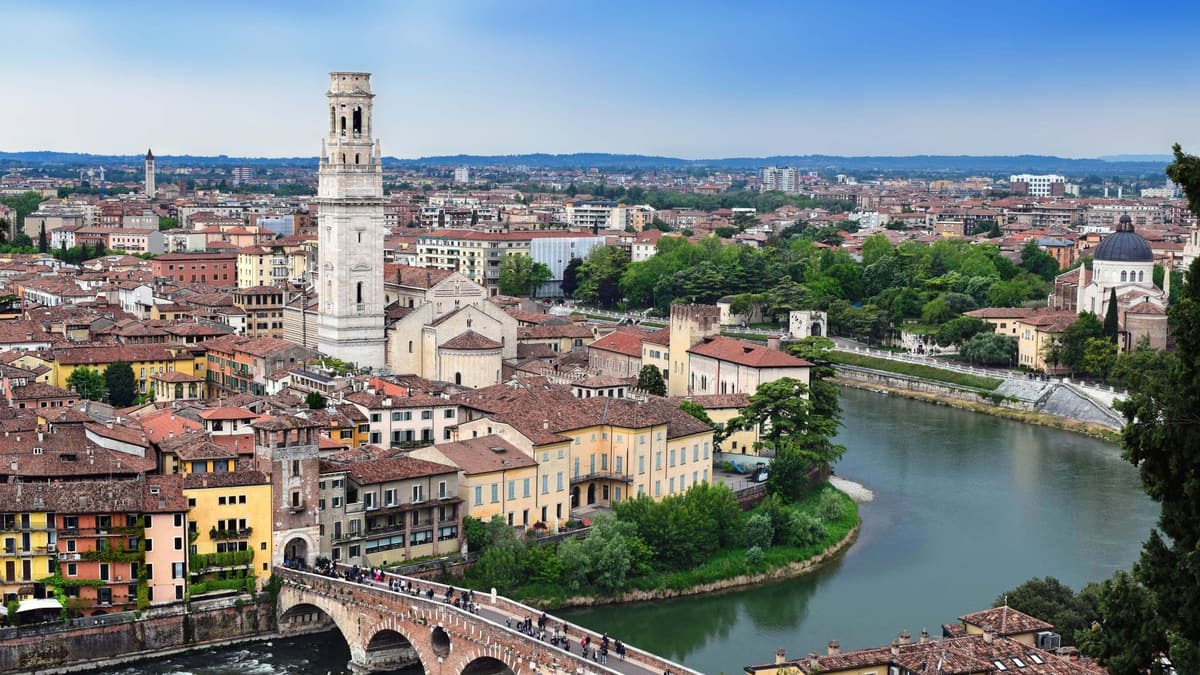 Verona old town church