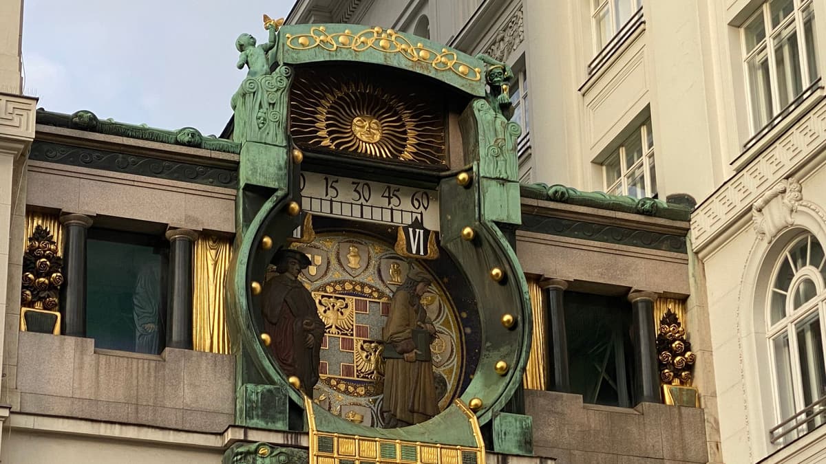 Ankeruhr clock on Hoher Markt, Vienna