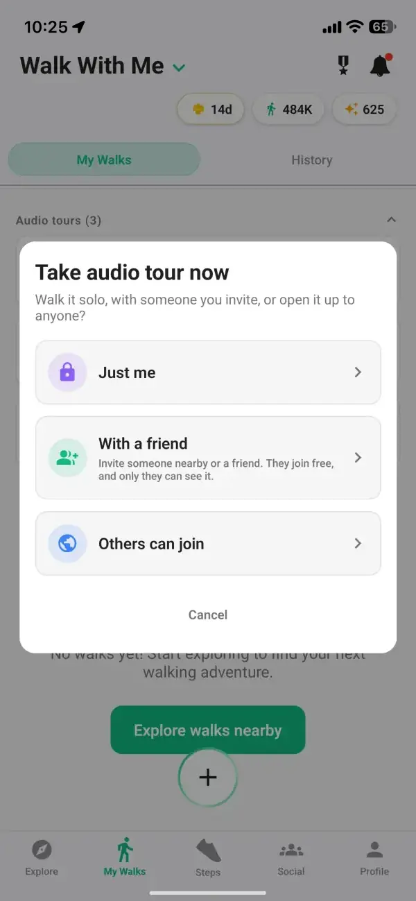 Walk It Solo or Invite Someone