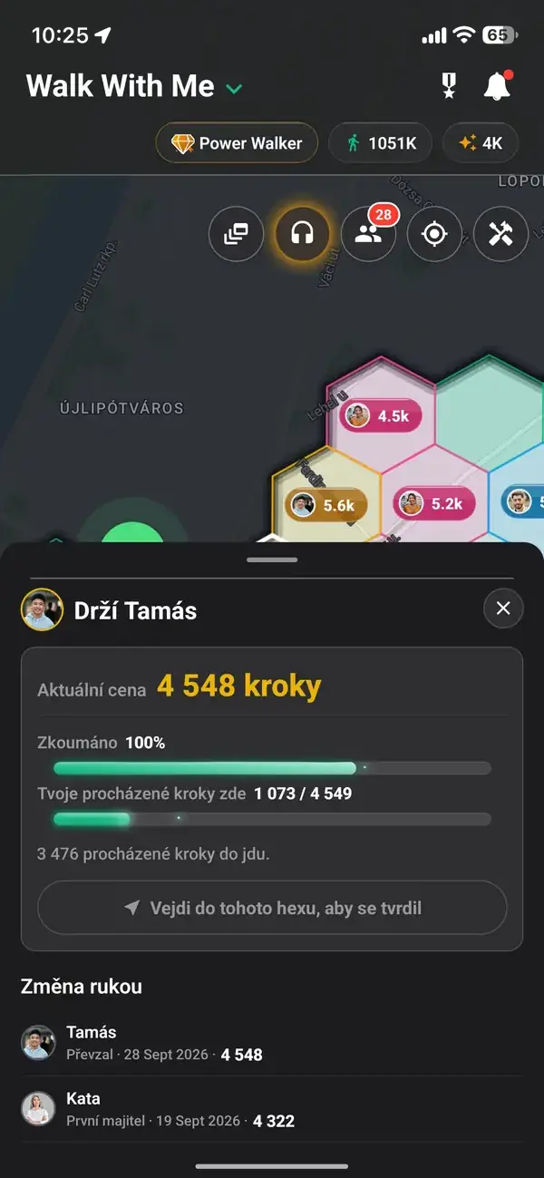Přátelé na jedné procházce spoluvlastnící šestiúhelník