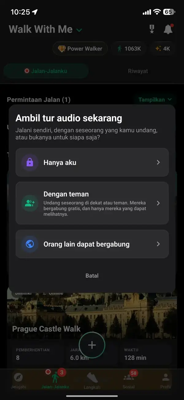 Jalan sendiri atau undang seseorang