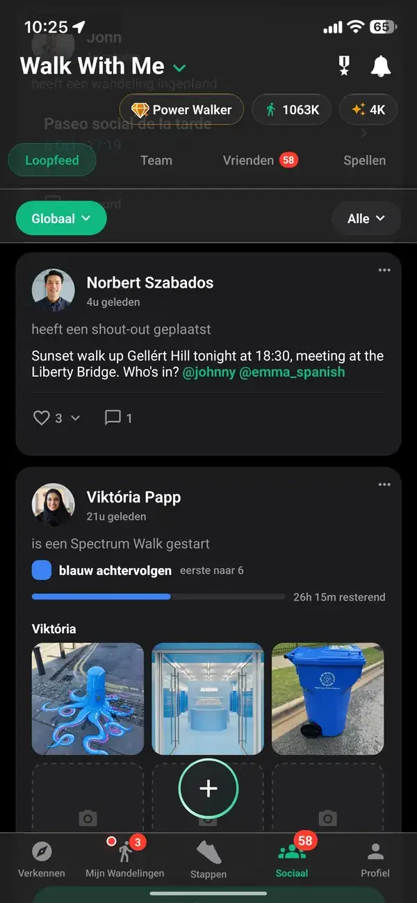 Walk Feed als een op wandelen gebaseerde sociale feed