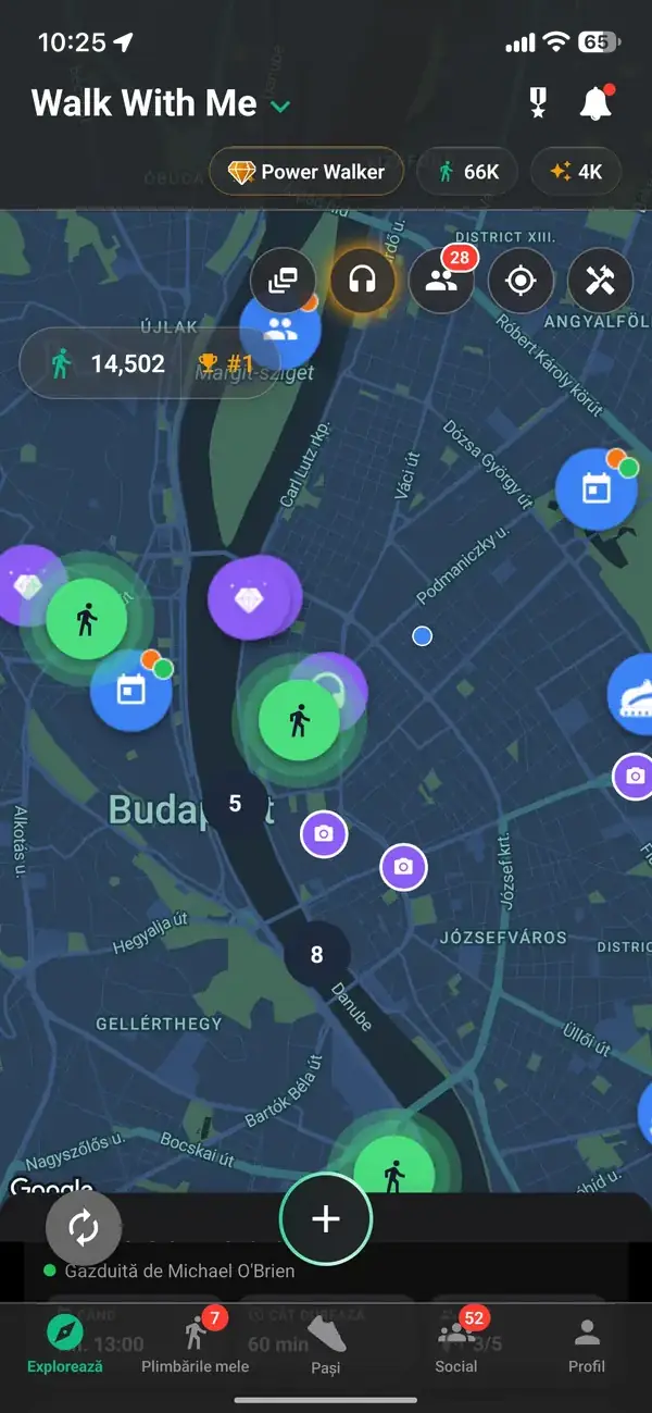 Harta Explore cu plimbări în apropiere