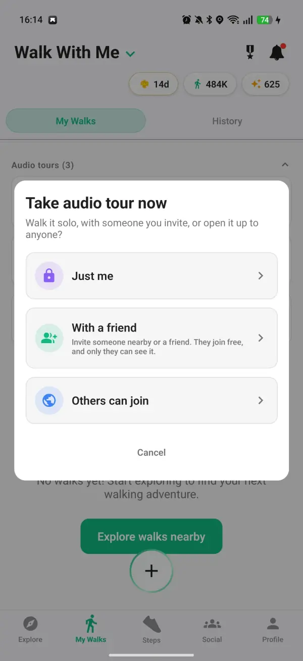 Walk It Solo or Invite Someone