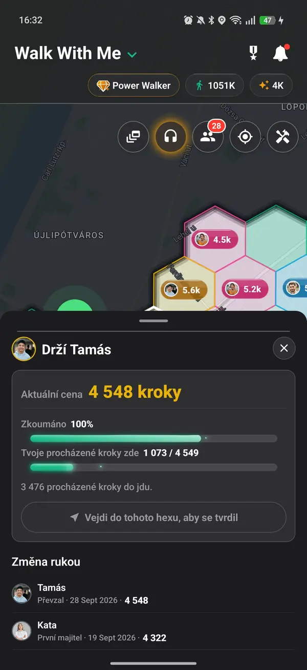 Přátelé na jedné procházce spoluvlastnící šestiúhelník