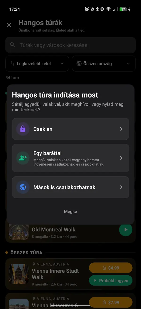 Sétálj egyedül, vagy hívj meg valakit