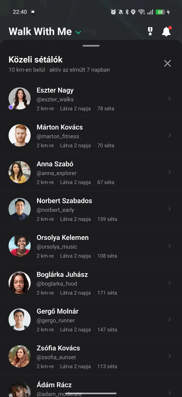 A térkép egy hozzávetőleges, eltolt helyzetet mutat