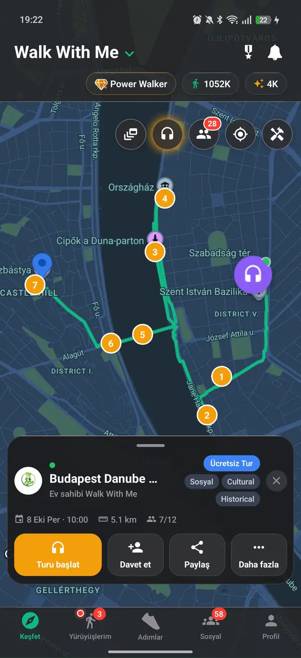 Varışınızda oynatılan ses tur durakları